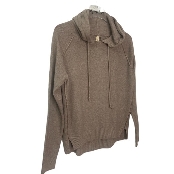 Elan Tops - New Elan Nordstrom’s Mauve Ribbed Knit Pullover Hooded Soft Sweatshirt